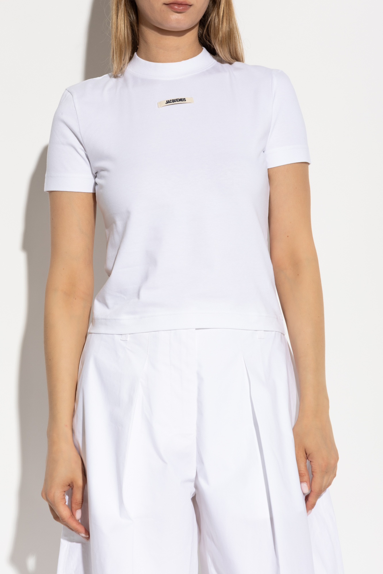 Jacquemus T-shirt with logo patch | Women's Clothing | Vitkac